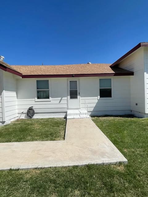 Church building rear view